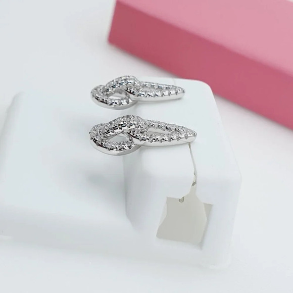 925 Sterling Silver Cubic Zirconia Earrings, U19254710 - Picture 8 of 11